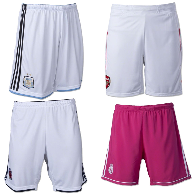 清仓2014阿根廷足球短裤阿森纳男款裤子曼联皇马25/26葡萄牙透气