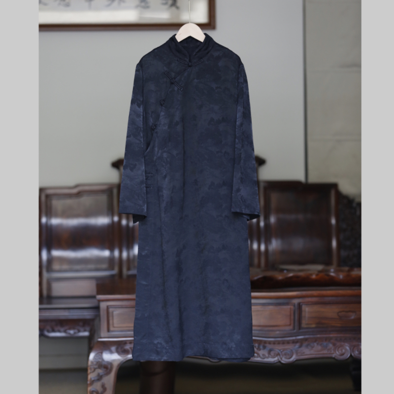 如素慢衣复古宽松型国风连衣裙40145