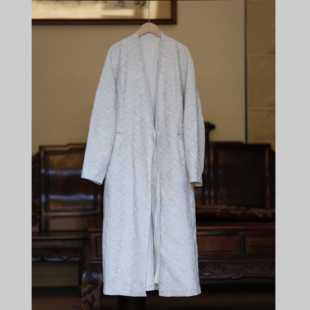 如素慢衣中式 复古亚麻棉大气保暖外套风衣36551