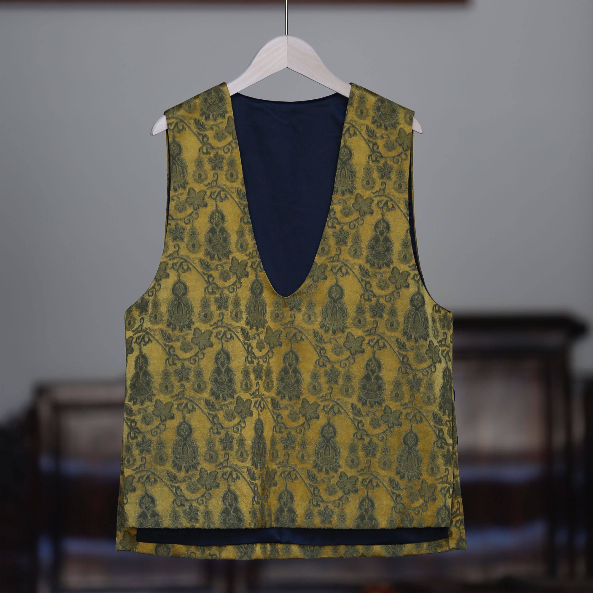 如素慢衣薄款马甲休闲复古中国风宽松60141