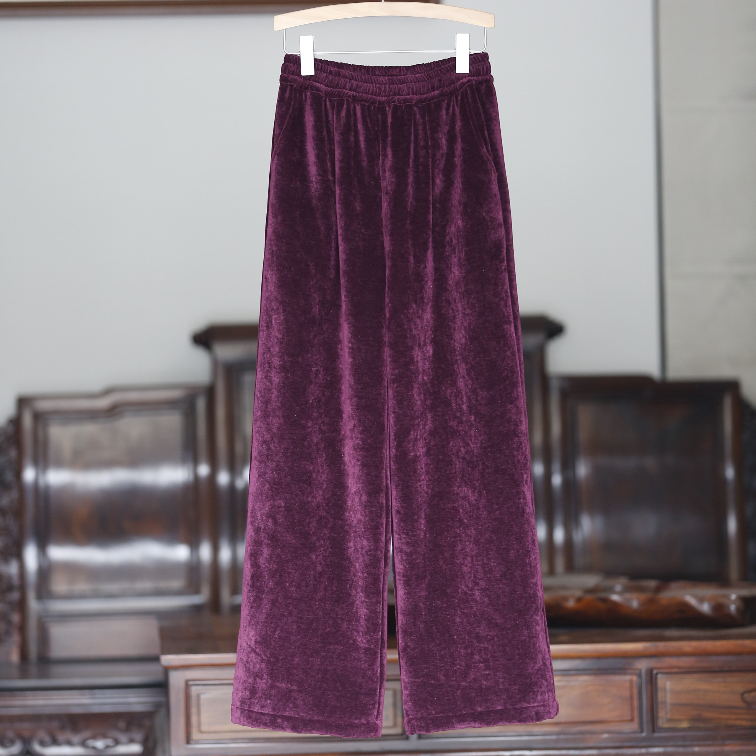 中腰其他如素慢衣长裤