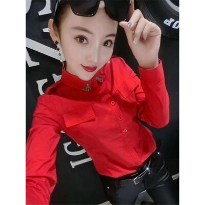 新款韩版修身衬衫女职业OL时尚