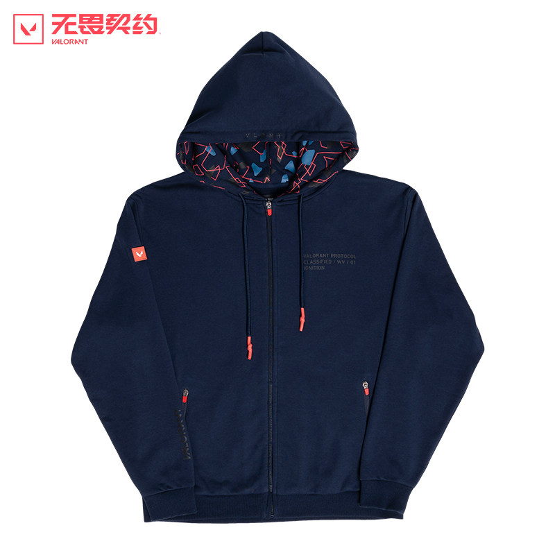 无畏契约瓦罗兰特帽衫中性男女同款logo印花帽衫新款长袖卫衣