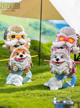 英雄联盟LOL 愚人节系列柯基库奇&这货不是银狐炫彩手办摆件