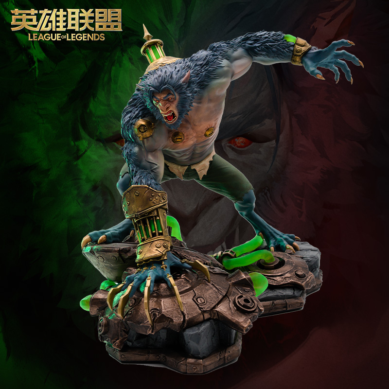 英雄联盟LOL双城之战 沃里克1/7雕塑游戏周边摆件手办