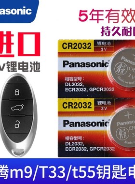 适用于 奔腾T33 T55 M9 NAT钥匙电池 奔腾t99车钥匙电池 一汽E05