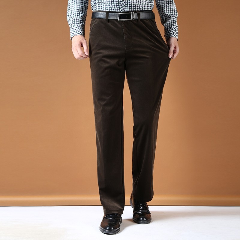灯芯绒男裤宽松直筒条绒中年男士休闲裤中老年人爸爸裤子外穿|ruв категории Мужская одежда, брюки - от Buy2taobao.com для оказания профессиональной услуги покупки агента Taobao