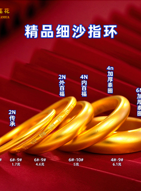 仿真黄金素圈食指戒女不掉色