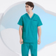护士服夏 男洗手衣纯棉刷手服夏宠物医生值班服医院工作服加肥短袖