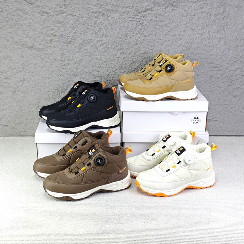 户外徒步鞋男女加绒加厚保暖棉鞋