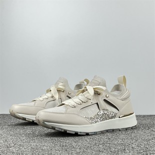 出日本单时尚运动鞋女鞋弹力布透气百搭休闲鞋耐磨防滑厚底阿甘鞋