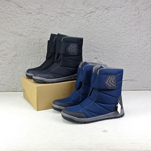 出英国户外保暖亲子雪地靴防水加绒耐寒踩雪保暖中邦靴子东北棉鞋