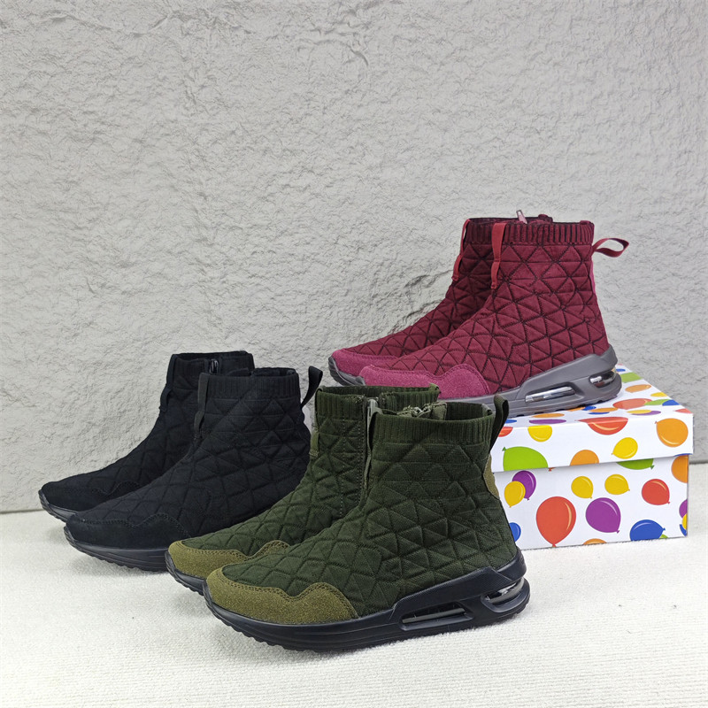 日单女鞋休闲户外旅游鞋轻便舒适气垫缓震运动鞋百搭针织切尔西靴,女鞋,时尚雪地靴,淘宝优惠券,粉丝福利购,淘宝优惠卷