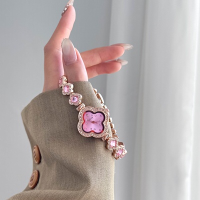 轻奢镶钻小表盘手链女表