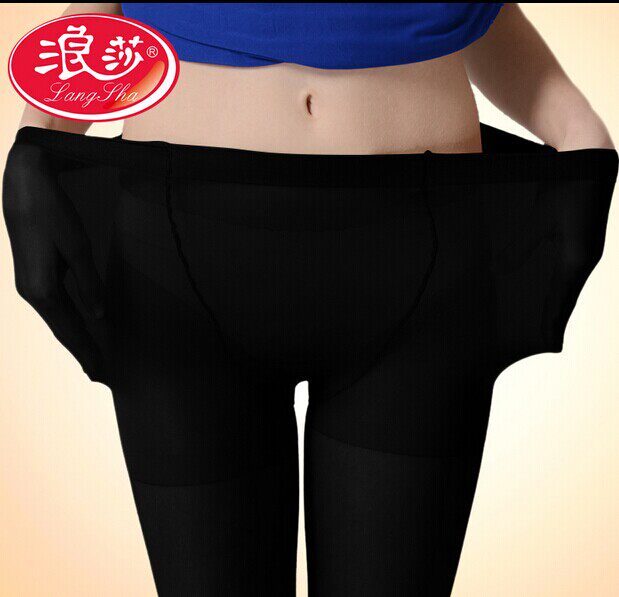 浪莎胖mm中厚连裤袜春秋大码天鹅绒丝袜防勾丝不透肉双面加档裤袜