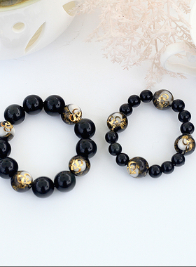 本命年黑曜石手链守护石