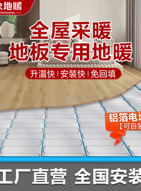 双导铝箔电热地暖加热膜 220W全屋采暖发热线缆 地板专用暖铂金