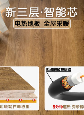 ENF级集成电地暖发热地板安装全屋采暖系统 实木全套设备发热线缆