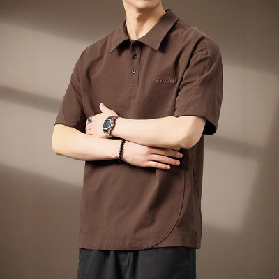 高端300g重磅刺绣纯棉短袖Polo衫