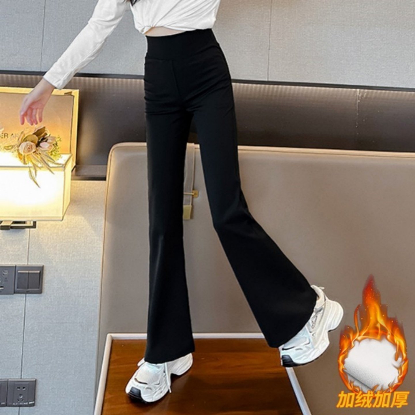 女童喇叭裤秋冬装外穿儿童打底裤冬季一体绒鲨鱼裤大童加厚保暖裤,童装/婴儿装/亲子装,裤子,淘宝优惠券,粉丝福利购,淘宝优惠卷