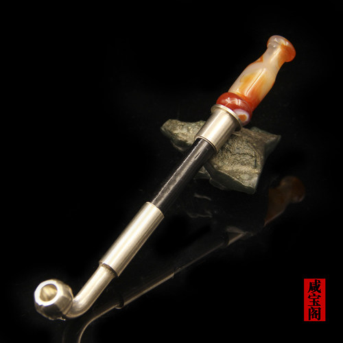 花色旱烟袋短款香烟烟嘴