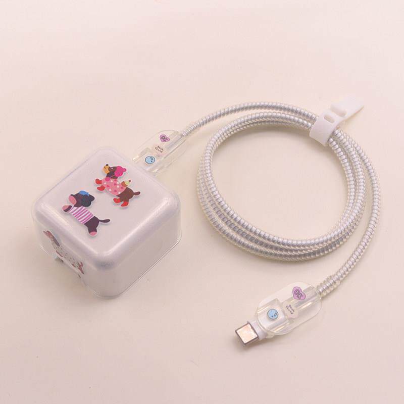 适用苹果35W充电器保护套iphone18/17手机数据线缠绕绳16快充壳15