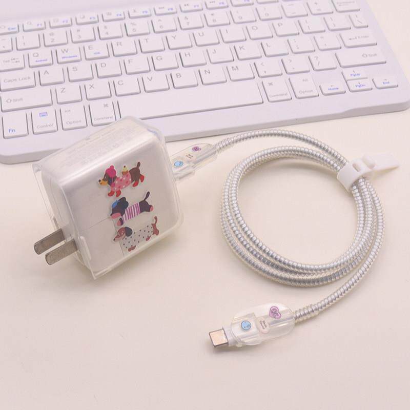 适用苹果30W充电器保护套iphone18/17手机数据线缠绕绳16快充壳15