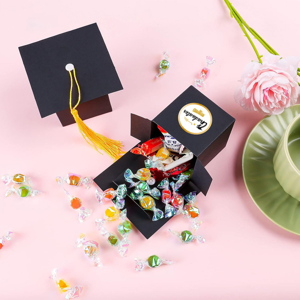 新款毕业派对纸盒庆典毕业季礼物包装盒学士帽流苏糖果盒摆件用品,节庆用品/礼品,春节礼盒,淘宝优惠券,粉丝福利购,淘宝优惠卷