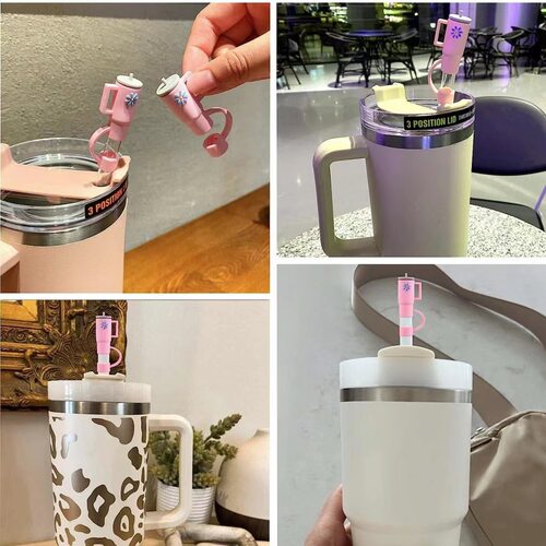 亚马逊Stanley硅胶吸管塞冰霸杯防尘塞水杯盖吸管杯防漏硅胶材质