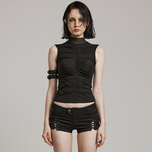 ╋魔叹╋PUNKRAVE街头朋克哥特GOTHIC帅气骨架无袖背心女T恤WT820