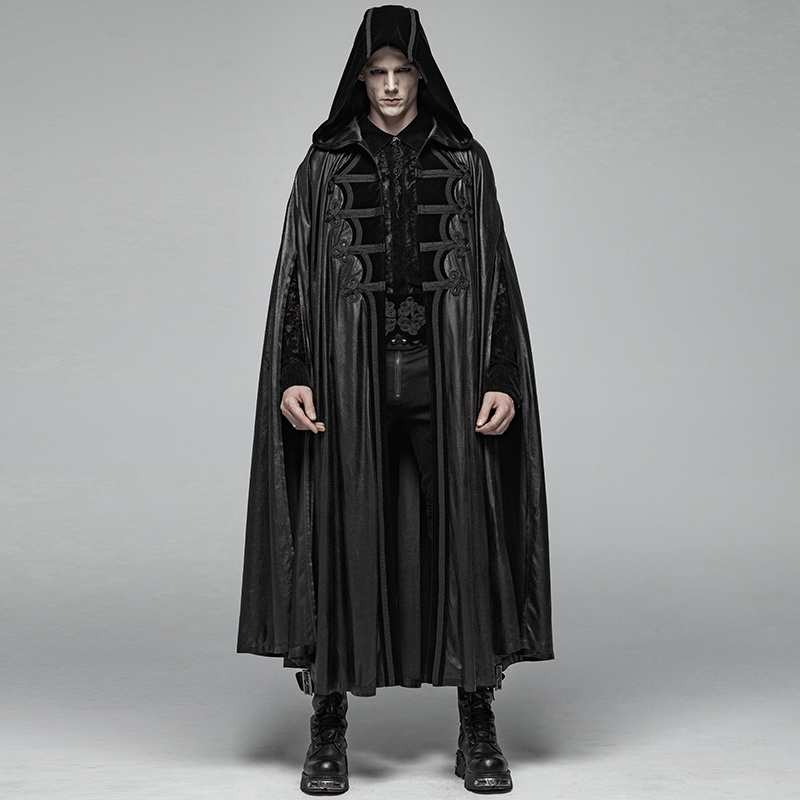 PUNKRAVE哥特朋克披风斗蓬男外套