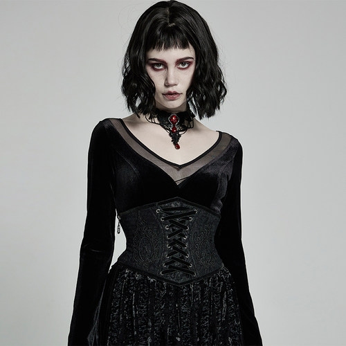 ╋魔叹╋ PUNK RAVE朋克哥特GOTHIC洛丽塔LOLITA提花束腰封 WS428