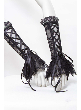 ╋魔叹╋ RNG华丽洛丽塔COSPLAY哥特GOTHIC优雅蕾丝手袖套 1016BK