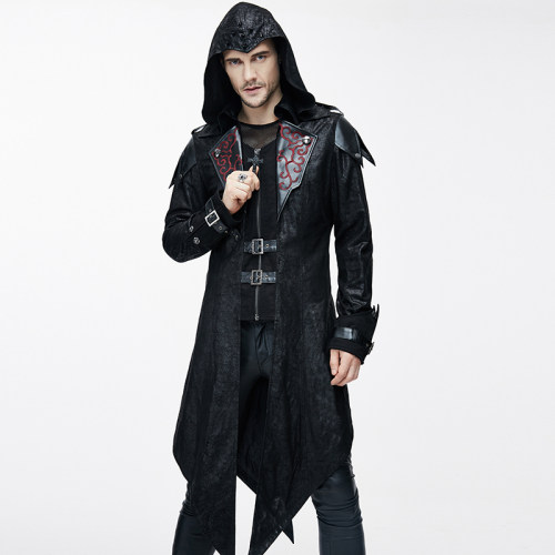 DEVILFASHION风衣外套魔叹拆帽