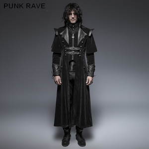 PUNKRAVE视觉朋克哥特传教士风衣