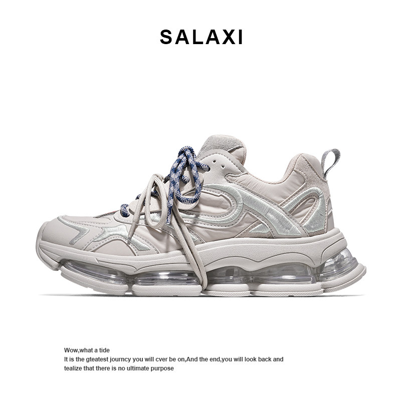 Salaxi/莎莱茜潮牌轻奢舒适运动鞋时尚巴黎风男女厚底气垫老爹鞋,流行男鞋,老爹鞋,淘宝优惠券,粉丝福利购,淘宝优惠卷