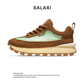 Salaxi 男女百搭厚重增高休闲鞋 莎莱茜流浪光年原创时尚 阿甘鞋