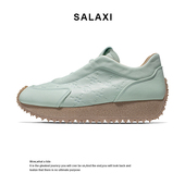 莎莱茜新款 阿甘鞋 防滑百搭厚底增高休闲运动鞋 Salaxi 男德训鞋 女