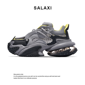 Salaxi/莎莱茜未来战舰机甲老爹鞋夏季新款透气男鞋增高运动鞋女