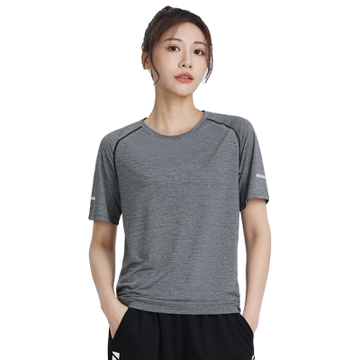 运动T恤女夏季冰丝速干透气短袖