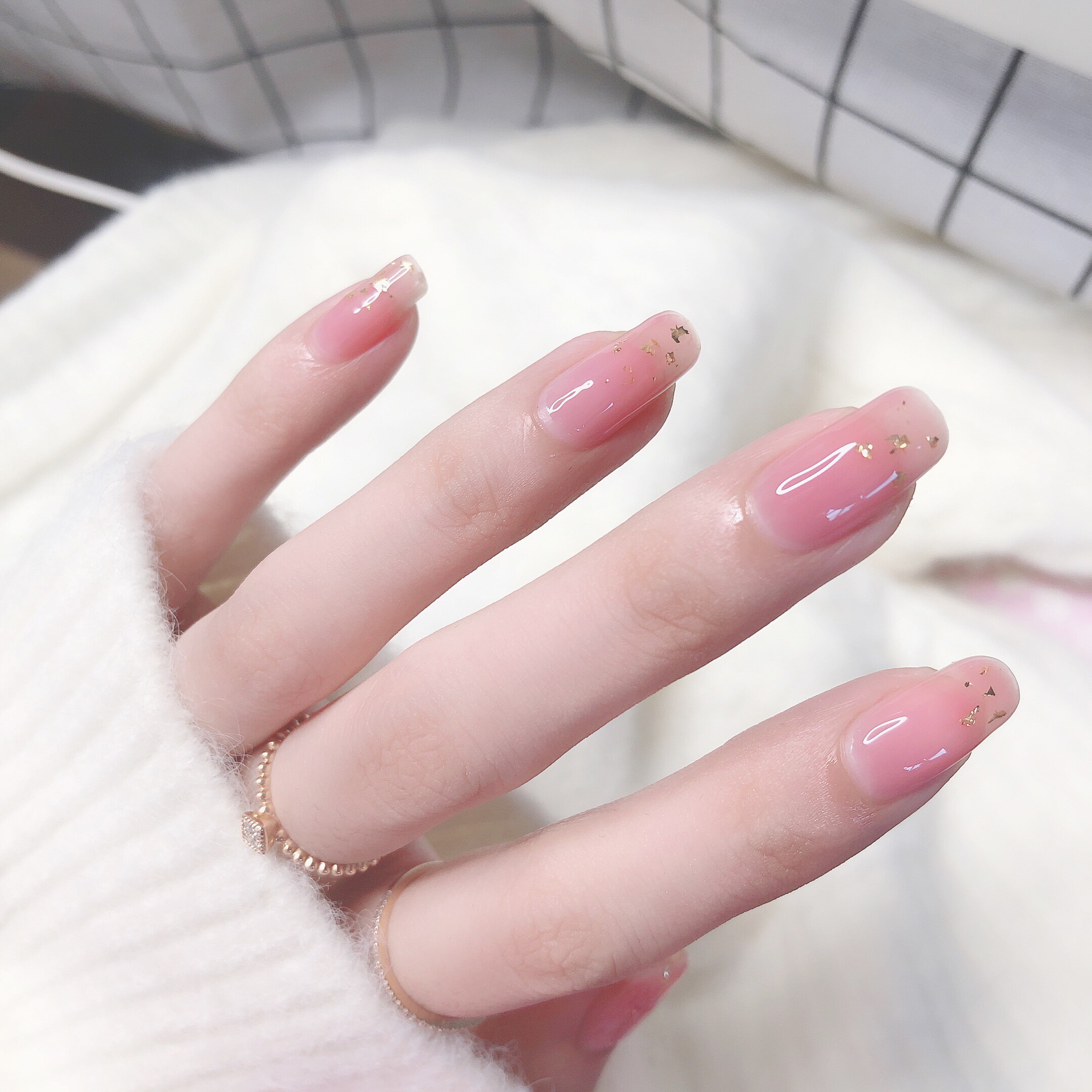 网红显白款果冻玉脂粉色指甲油胶2021年新款美甲店专用冰透光疗胶