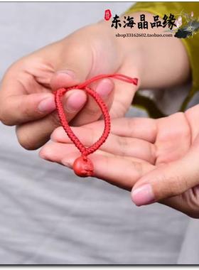 高含量朱砂红砂水飞砂蛇宝宝手绳宝宝儿童红绳手饰品本命年手链