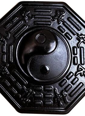 保真黑曜石五行九宫八卦福吊坠 凸面太极男女随身阴阳鱼乾坤挂件