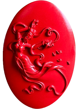 真品帝王红朱砂观音吊坠 飞天仙女散花嫦娥吉庆常在男女挂件礼物