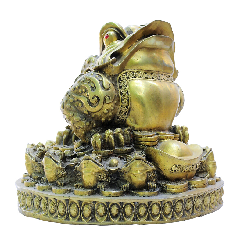 纯铜金蟾献宝摆件家居装饰进宝金蟾送证书