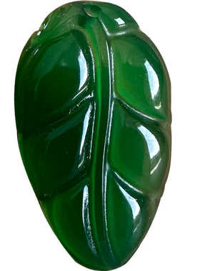 天然真品绿玉髓树叶吊坠男女绿玛瑙金枝玉叶项链叶子挂坠女友礼物