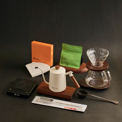 铜山里 入门级手冲咖啡器具套装七星手摇磨豆机V60滤杯手冲细口壶