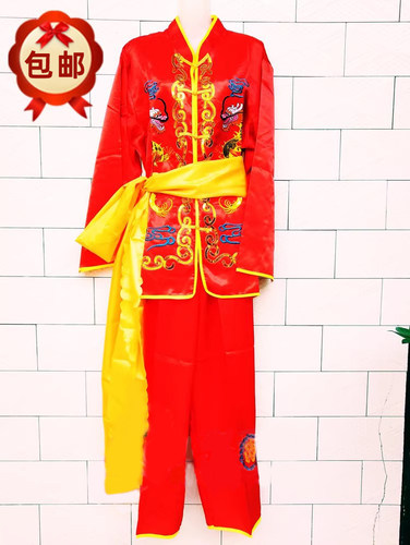 舞蹈中老年演出服麻丁面料颜色多