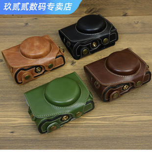 G7X3相机包皮套 ZV1微单G7X2 仿皮保护套 复古包适用于索尼ZV