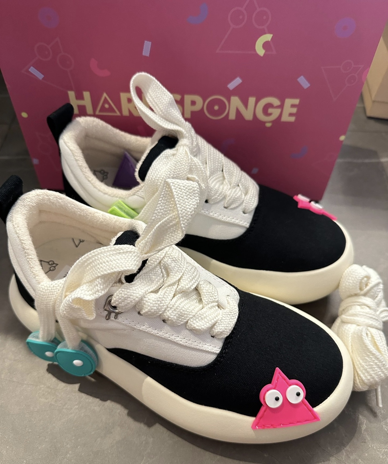 正品HARDSPONGE于嘉萌冰淇淋鞋男女情侣休闲百搭板鞋蒋劲夫同款